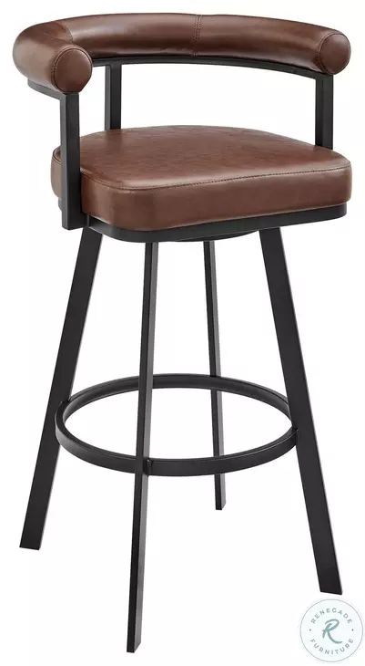 Nolagam Brown Swivel Counter Height Stool