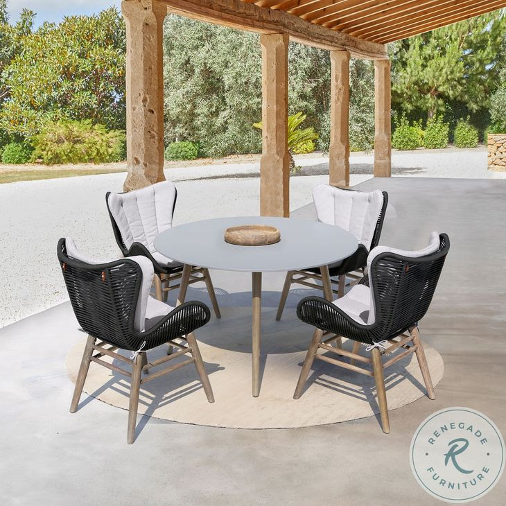 Kylie Light Eucalyptus Outdoor Round Dining Room Set