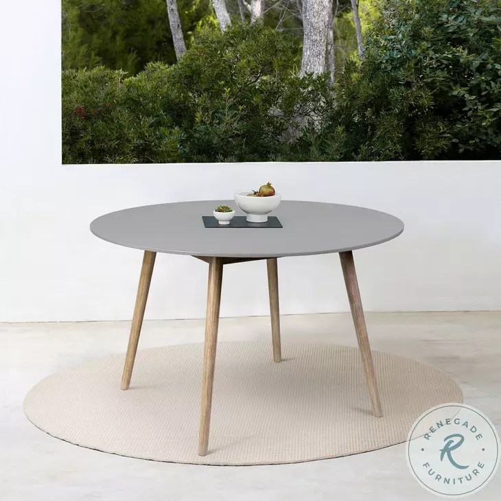 Kylie Light Eucalyptus Outdoor 47" Round Dining Table