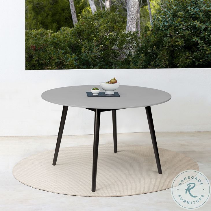 Kylie Dark Eucalyptus Outdoor 47" Round Dining Table