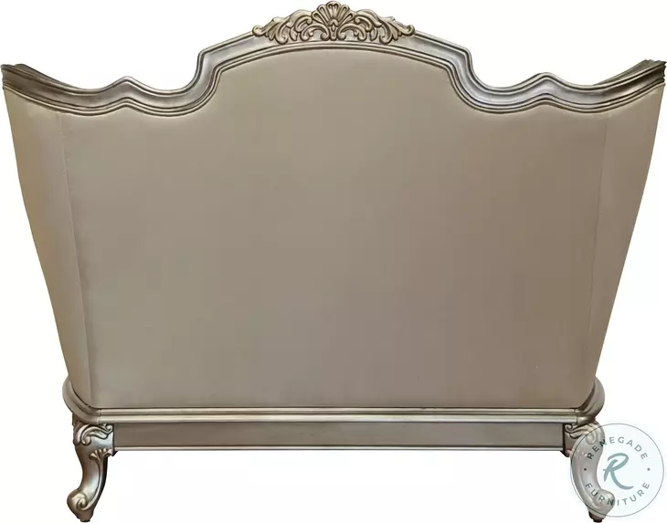 Fiorella Taupe Faux Silk Living Room Set