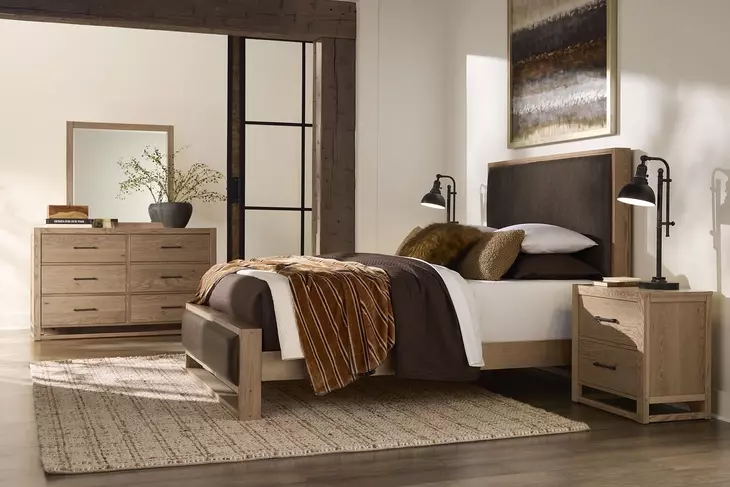 Lodge and Loft Blond Oak 6 Drawer Dresser