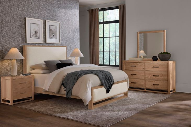 Lodge and Loft Blond Oak 2 Drawer Nightstand