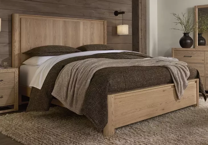 Lodge and Loft Blond Oak Radius Poster Bedroom Set