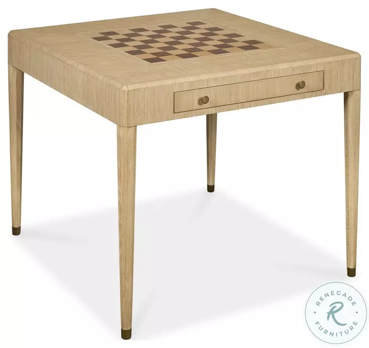 Karina Light Cerused Oak Game Table