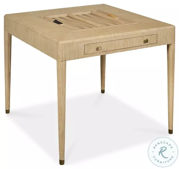 Karina Light Cerused Oak Game Table
