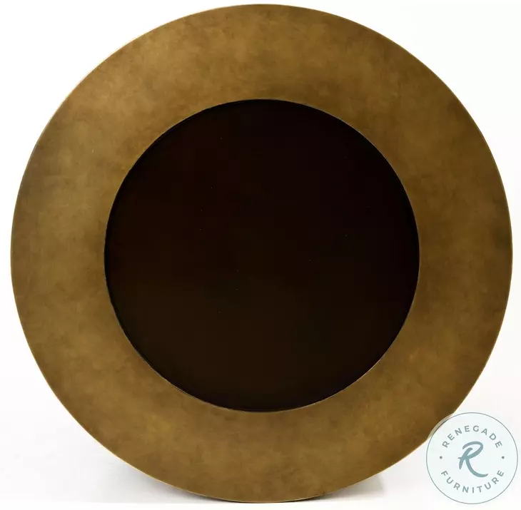 Alma Brushed Antique Brass And Black Occasional Table Set