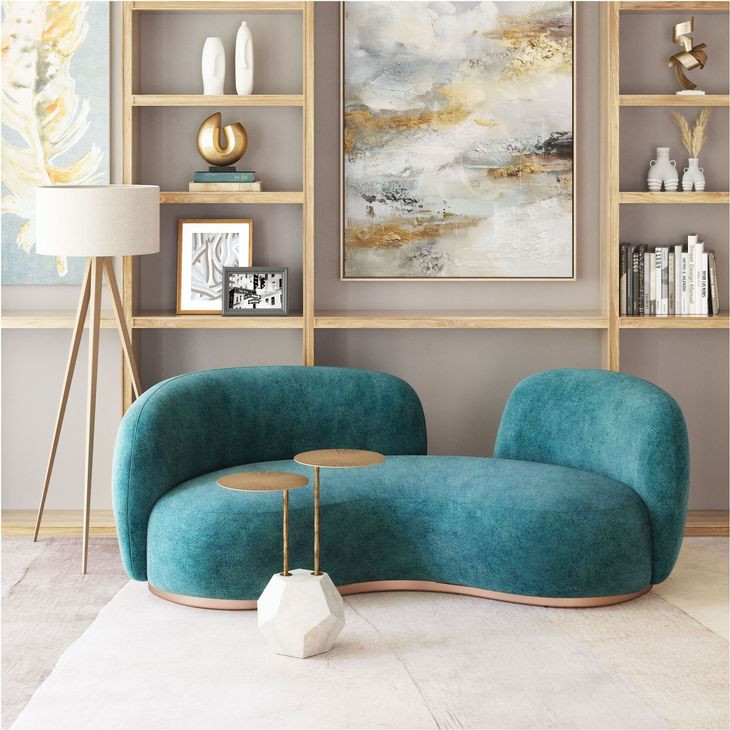 Anten Brass And White Side Table