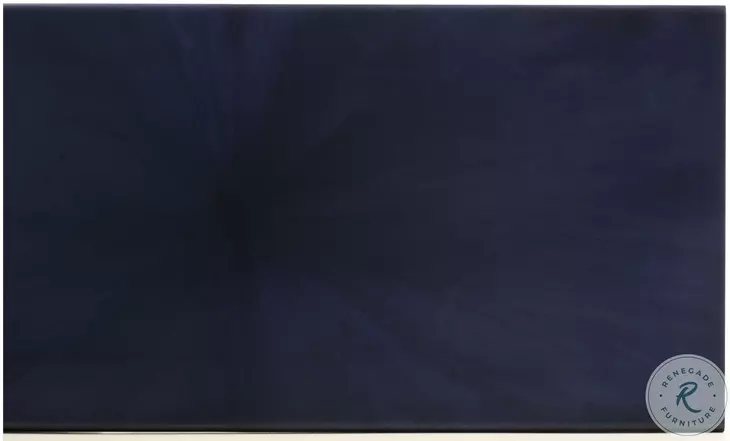 Elvira Rich Navy Blue And Antique Brass Starburst Dining Table