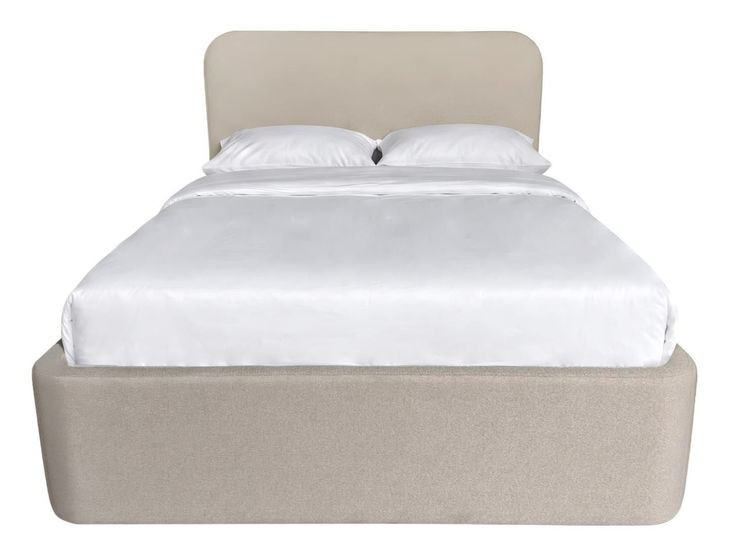 Dawson Light Gray California King Upholstered Platform Bed