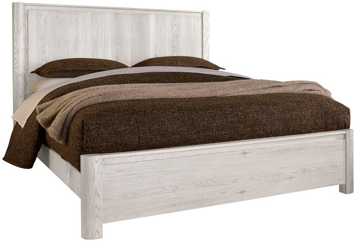 Lodge and Loft Soft White King Radius Poster Bed
