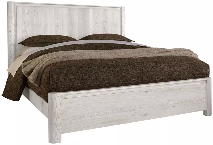 Lodge and Loft Soft White King Radius Poster Bed