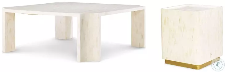 Bowie Inlaid Bone Occasional Table Set