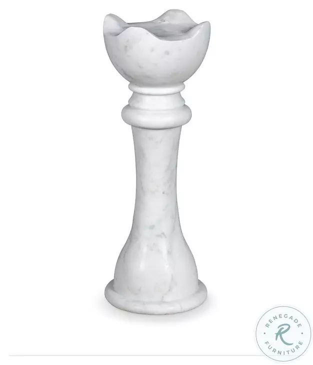 White Marble Queen Chess Table