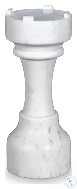 White Marble Castle Chess Table