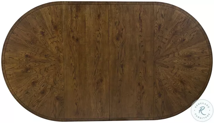 Fletcher Lightly Distressed Oak Extendable Dining Table