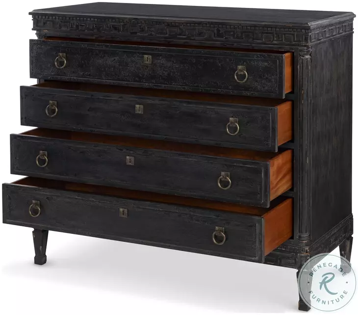 Tate Weathered Black Chest