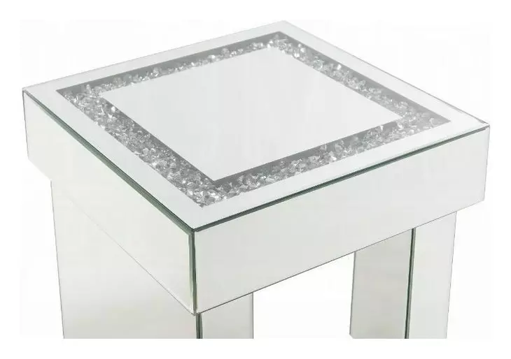 Noralie Silver Square End Table