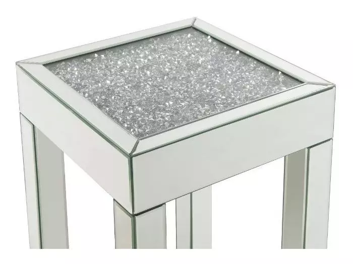Noralie Silver Small Square End Table