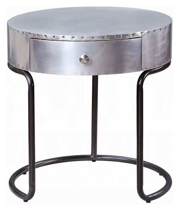 Brancaster Silver Round End Table
