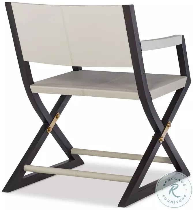 Jude Light Grey Leather And Black Walnut Home Office Set