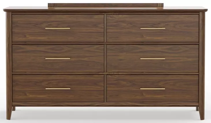 Nordhaven Nordic Walnut 6 Drawer Dresser