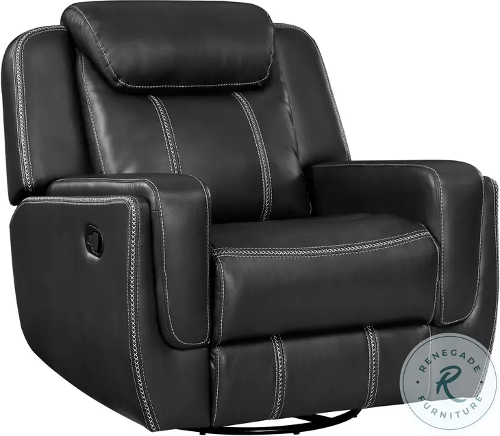 Littleton Black Swivel Glider Recliner