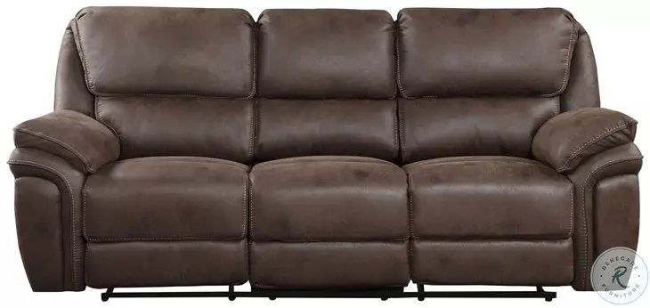 Proctor Brown Double Reclining Sofa