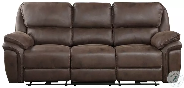 Proctor Brown Double Power Reclining Sofa