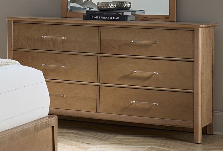 Nordhaven Clear Maple 6 Drawer Dresser