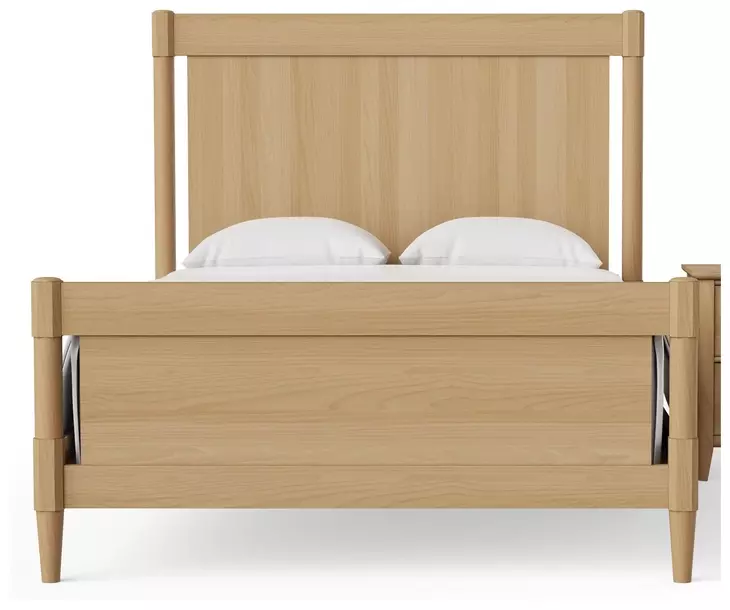 Nordhaven Clear Maple Queen Poster Bed