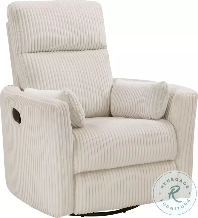 Traverse Beige Swivel Recliner