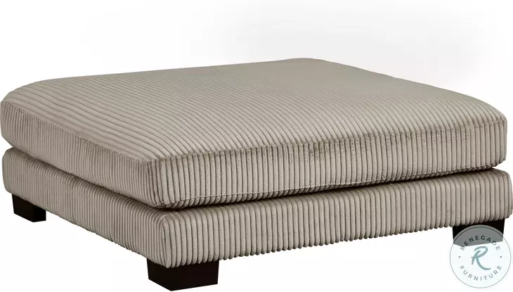 Traverse Taupe Ottoman
