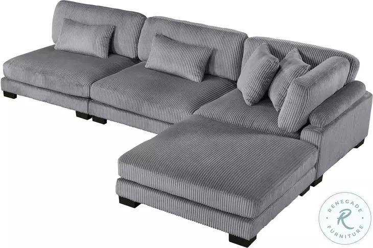 Traverse Gray 4 Piece Modular Sectional