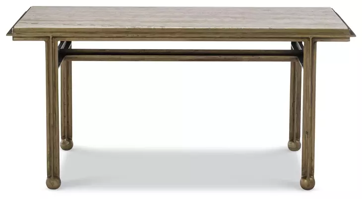 Axel Beige and Brown Rectangular Cocktail Table