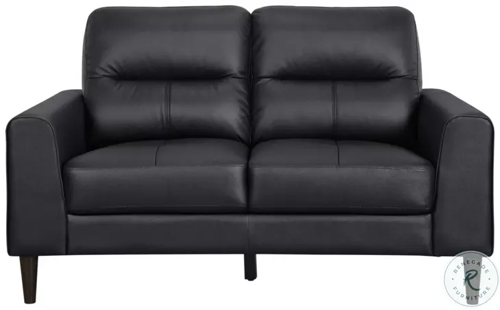 Lewes Black Loveseat