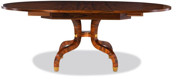 Sparrow Brown 72" Extendable Round Dining Table