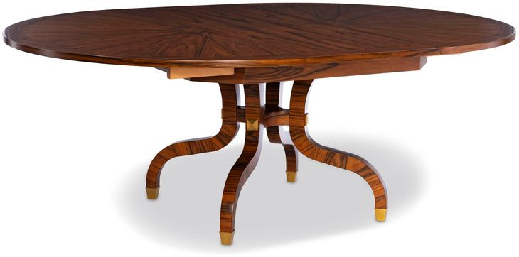 Sparrow Brown 72" Extendable Round Dining Table
