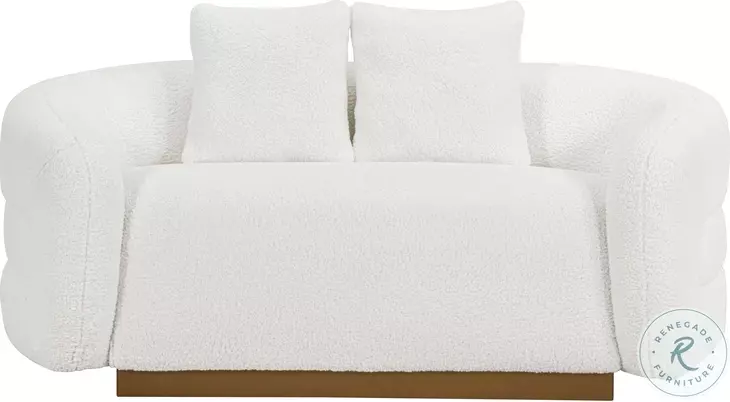 Novella White 71" Loveseat