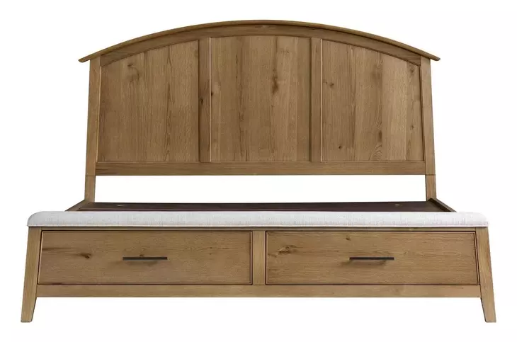 Jackson Golden Oak King Storage Panel Bed