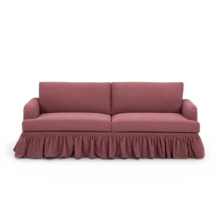Gertrude Plum Performance Fabric Living Room Set
