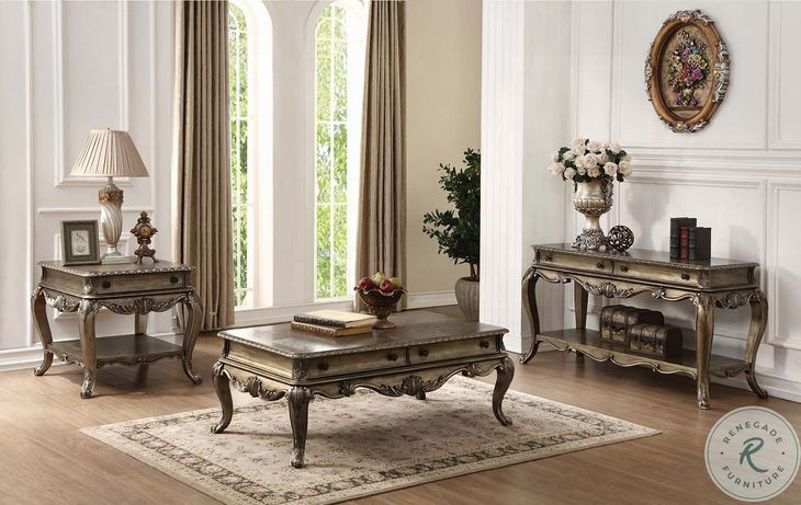 Ragenardus Vintage Oak Rectangular End Table