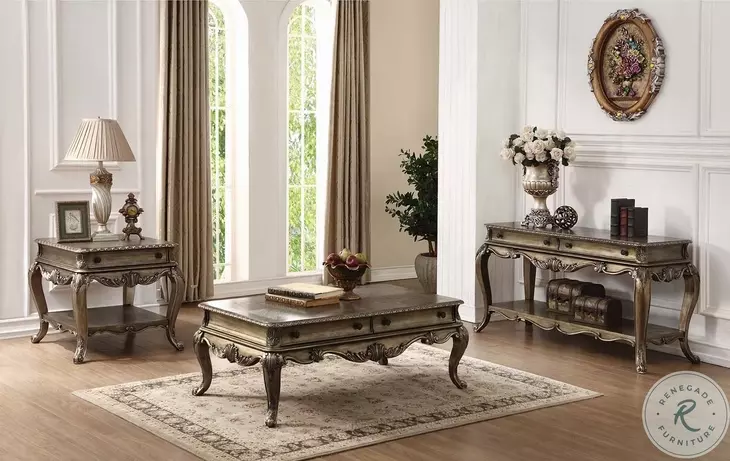 Ragenardus Vintage Oak Rectangular End Table