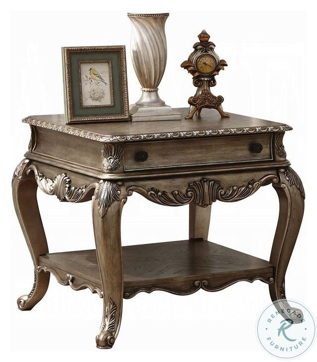 Ragenardus Vintage Oak Rectangular End Table