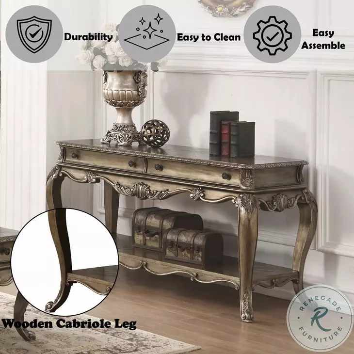 Ragenardus Vintage Oak Rectangular Occassional Table Set