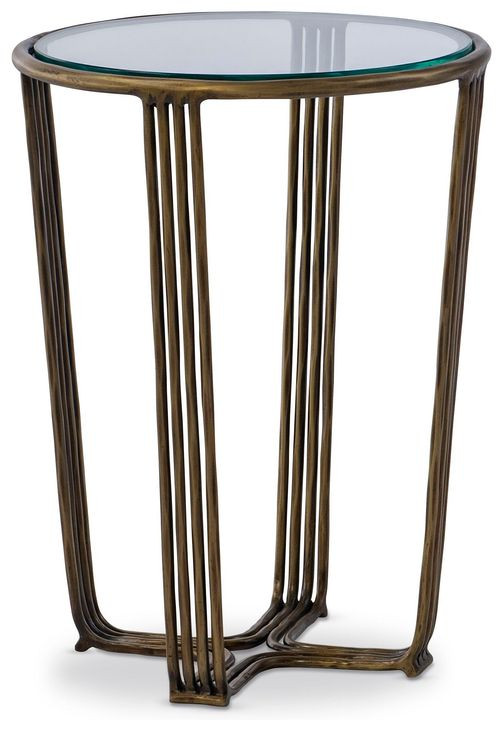 Mason Gold Round Side Table