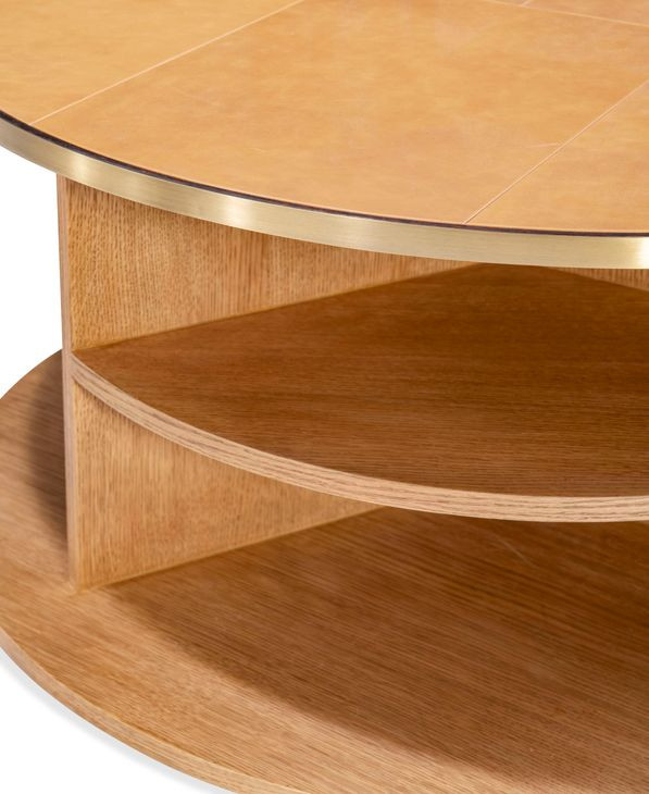 Hunter Brown Round Cocktail Table