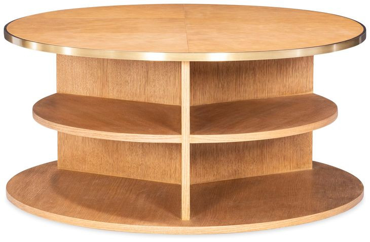 Hunter Brown Round Cocktail Table