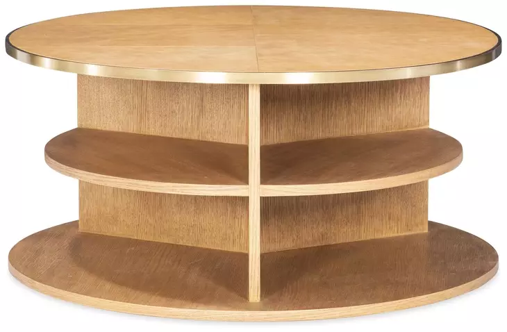 Hunter Brown Round Occasional Table Set