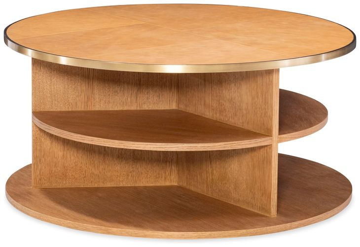 Hunter Brown Round Cocktail Table